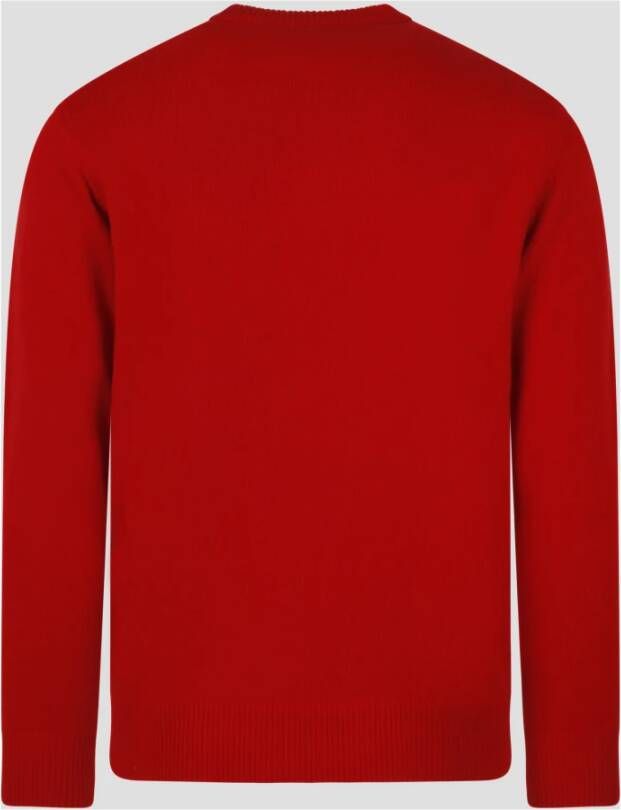 MC2 Saint Barth Kerst Scooge Trui Fw23 Regular Fit Rood Heren