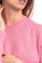 MC2 Saint Barth Wollen Crewneck Sweater met Logo Schrijven Pink Dames - Thumbnail 5
