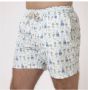 MC2 Saint Barth Gin all-over patroon badpak White Heren - Thumbnail 2