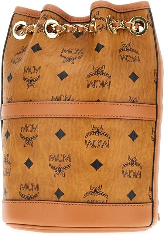 MCM Stijlvolle Bucket Bag voor de Moderne Vrouw Bruin Dames