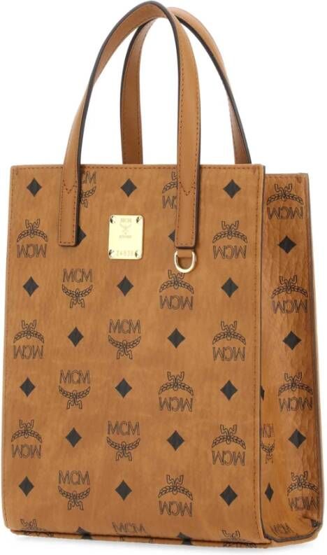 MCM Gedrukte canvas boodschappentas Bruin Dames