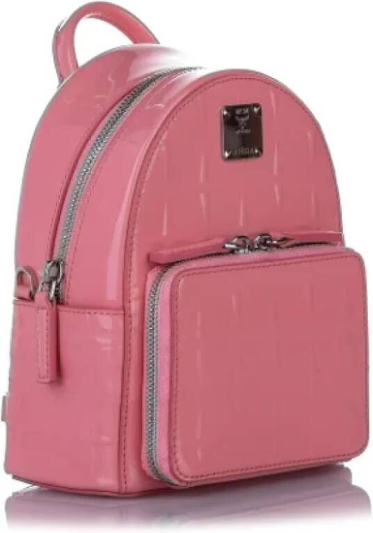 MCM Pre-owned Leather backpacks Roze Dames