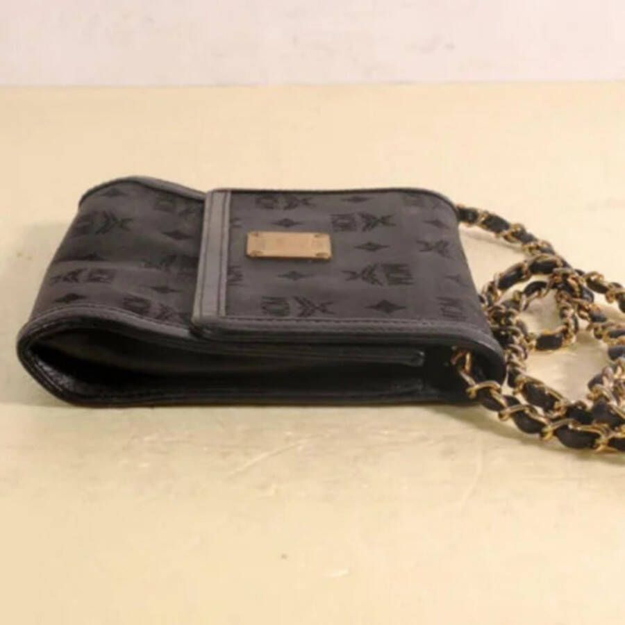 MCM Pre-owned Pre-eigendom canvas crossbody-bags Zwart Dames