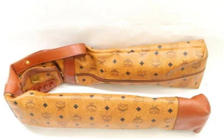 MCM Pre-owned Pre-eigendom canvas thuiskantoor Beige Dames