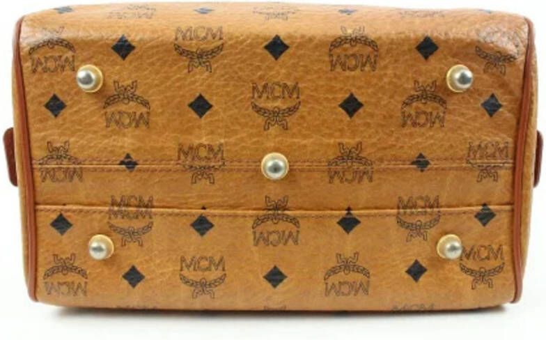 MCM Pre-owned Pre-eigendom canvas reiszakjes Bruin Dames