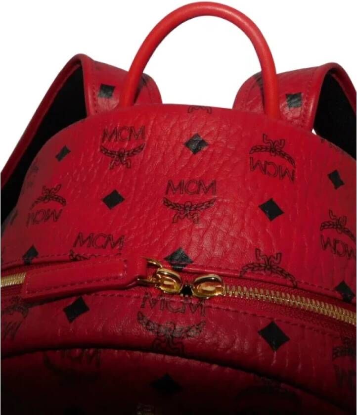 MCM Pre-owned Leather backpacks Rood Dames