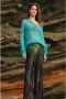 Mes Demoiselles Zachte en soepele broek met prachtige multicolor Phoenix-print Meerkleurig Dames - Thumbnail 2