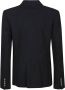 Michael Kors Zwarte Dubbel Breasted Revers Blazer Zwart Dames - Thumbnail 2