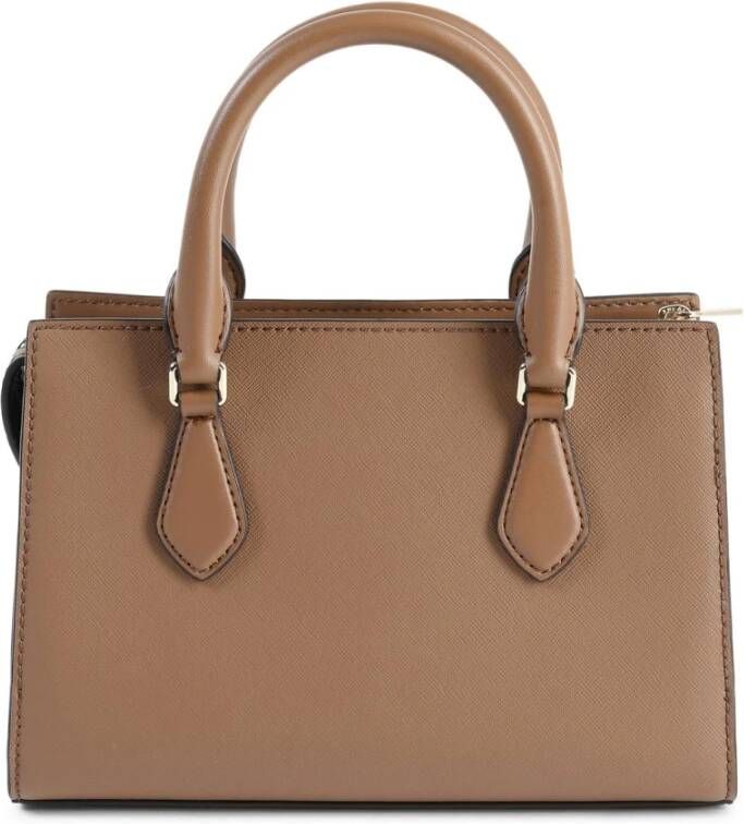 Michael Kors Bruine Rits Crossbody Tas Brown Dames