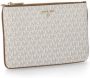 Michael Kors Canvas Pochette met Afneembare Hendel en Kaarthouders White Dames - Thumbnail 2