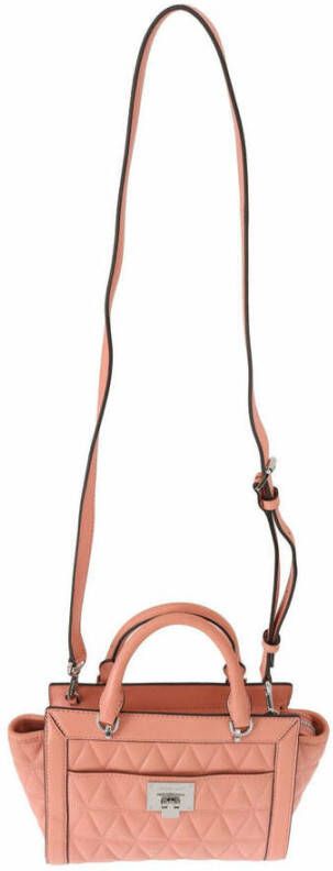 Michael Kors Pink Vivianne Leather Messenger Bag Roze Dames
