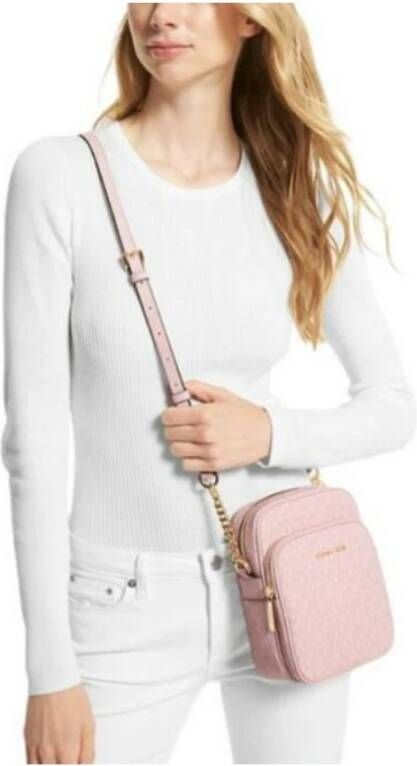 Michael Kors Jet Set Travel Schoudertas Pink Dames