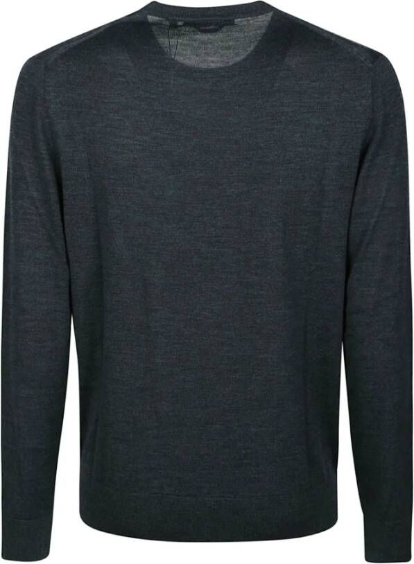 Michael Kors Loden Melange Core Sweater Zwart Heren