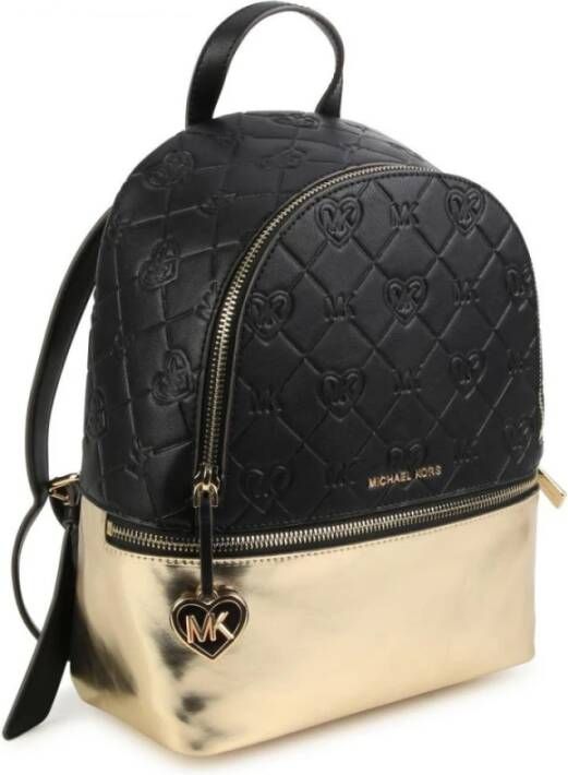 Michael Kors Meisjesrugzak met diamantstiksels en hartmotief Zwart Dames