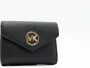 Michael Kors Zwarte Saffiano Leren Portemonnee met Charme Sluiting Black Dames - Thumbnail 10