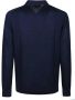 Michael Kors Midnight Core Lange Mouw Polo Shirt Blauw Heren - Thumbnail 2