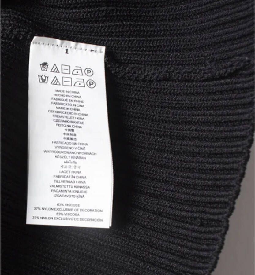 Michael Kors Pre-owned Preated Viscose-jurken Zwart Dames
