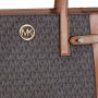 Michael Kors Carmen Tote Bag Bruin Coated Canvas Brown Dames - Thumbnail 2