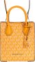 Michael Kors Mini Mercer Handtas Oranje Logo Patroon Orange Dames - Thumbnail 2