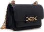 Michael Kors Zwarte leren flap tas met goudkleurige details Black Dames - Thumbnail 14