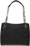 Michael Kors Susan Medium Quilted Shoulder Tas Zwart Dames - Thumbnail 2