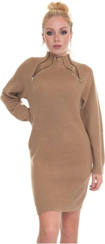 Michael Kors Sweater dress Bruin Dames