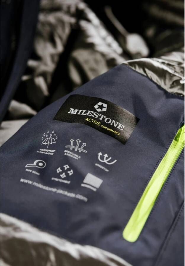 Milestone jas MSRiver Blauw Heren