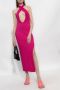 Misbhv Geribbelde jurk Roze Dames - Thumbnail 2
