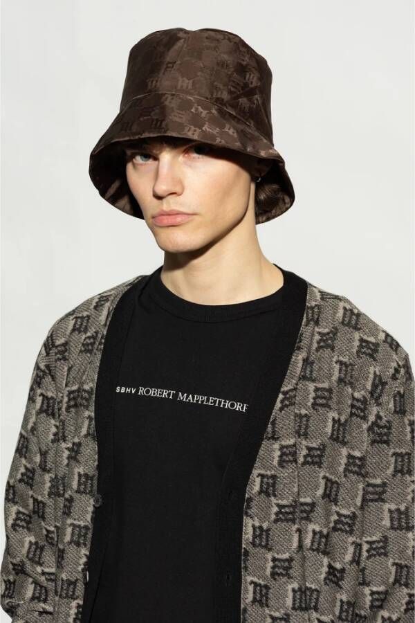 Misbhv Emmer hoed met monogram Bruin Heren