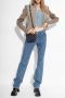 Misbhv Monogram jeans met een hoge taille Blue Dames - Thumbnail 2