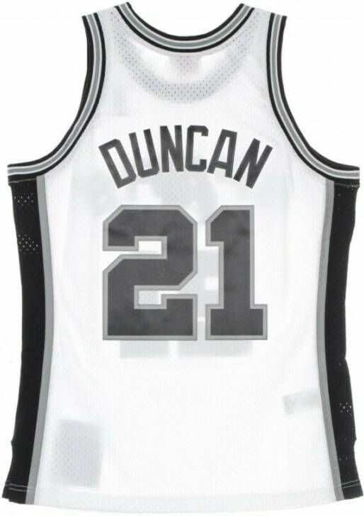 Mitchell & Ness Basketball Jersey Man NBA Swingman Hardwood Classics No. 21 Tim Duncan Wit Heren