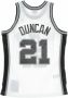 Mitchell & Ness Basketball Jersey Man NBA Swingman Hardwood Classics No. 21 Tim Duncan White Heren - Thumbnail 2