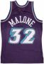 Mitchell & Ness Basketball Jersey ManBA Swingman Hardwood Classicso 32 Karl Malone 1996-97 Utajaz Purple Heren - Thumbnail 2