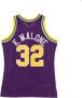 Mitchell & Ness Basketball jersey man nba swingman jersey hardhout klassiekers n.32 Karl Malone 1991-92 Utajaz Road Purple Heren - Thumbnail 1