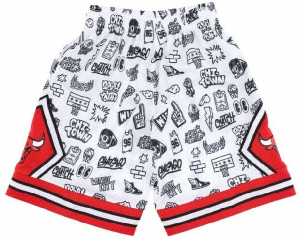 Mitchell & Ness Basketball jersey shorts Wit Heren