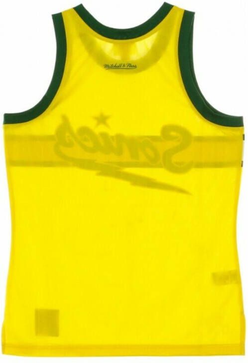 Mitchell & Ness BasketballBA Team Heritage Tank Top Geel Heren