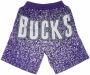 Mitchell & Ness Basketbal shorts manba jumbotron gesublimeerde mesh shorts hardhouten klassiekers sackin Grijs Heren - Thumbnail 2