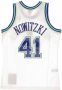 Mitchell & Ness Canotta Basket NBA Swingman Jersey Hardwood Classics No41 Dirk Nowitzki 1998-99 Dalmav Home White Heren - Thumbnail 2