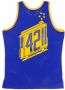 Mitchell & Ness Canotta BasketBA Swingman Jersey Hardwood Classicso42ate Thurmond 1966-67 Safwar Road Blauw Heren - Thumbnail 2