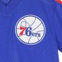 Mitchell & Ness NBA T-shirt Marca Blauw Heren - Thumbnail 2