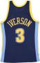 Mitchell & Ness basketball jersey nba alternate hardwood classics no 3 allen iverson 2006-07 dennug Blauw Heren - Thumbnail 2