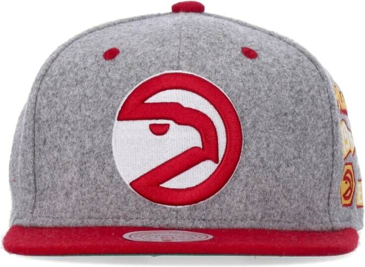 Mitchell & Ness NBA Melton Patch Snapback Cap Gray Heren