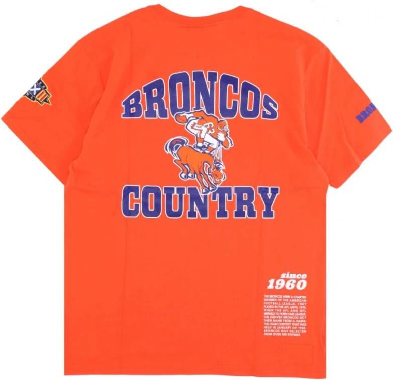 Mitchell & Ness T-shirts Oranje Heren