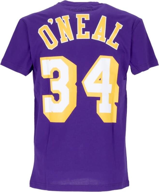 Mitchell & Ness T-Shirts Purple Heren