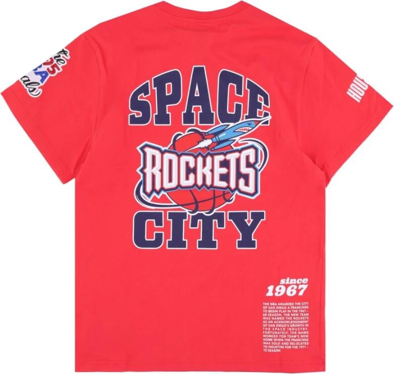 Mitchell & Ness T-Shirts Rood Heren