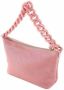 Miu Logo-Patch Leren Tas Roze Dames - Thumbnail 2