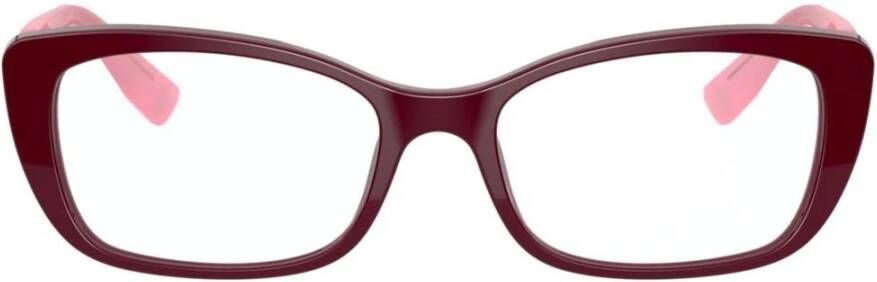 Miu Burgundy Pink Stijlvolle Brillenmonturen Roze Dames