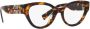 Miu Bruin Havana Optisch Montuur Stijlvol en veelzijdig Brown Dames - Thumbnail 2
