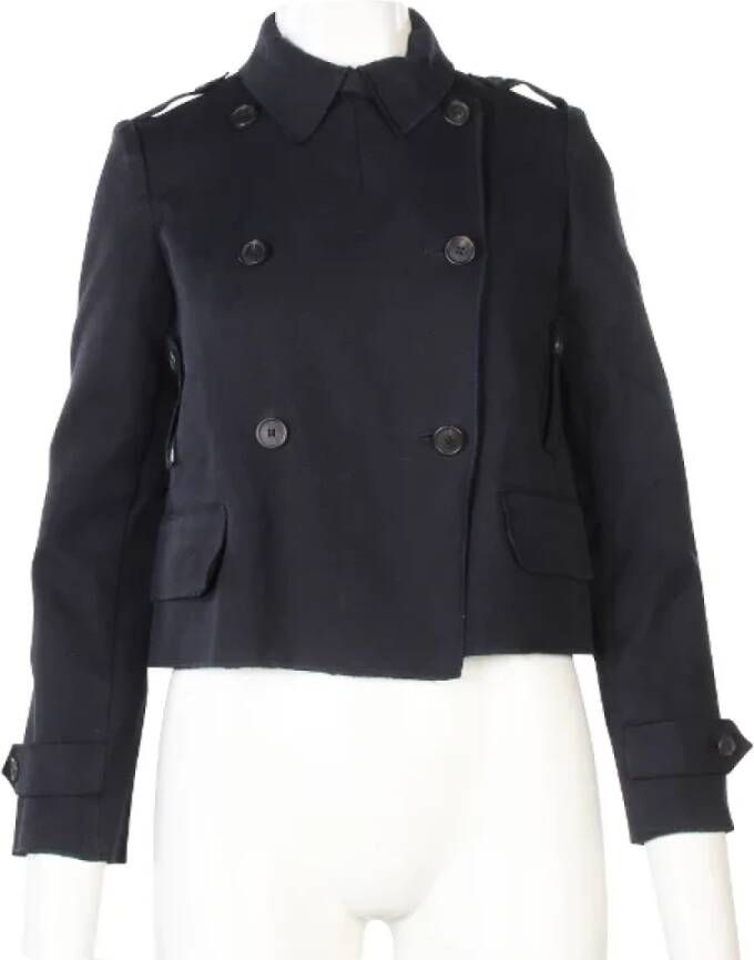 Miu Pre-owned Cotton outerwear Blauw Dames