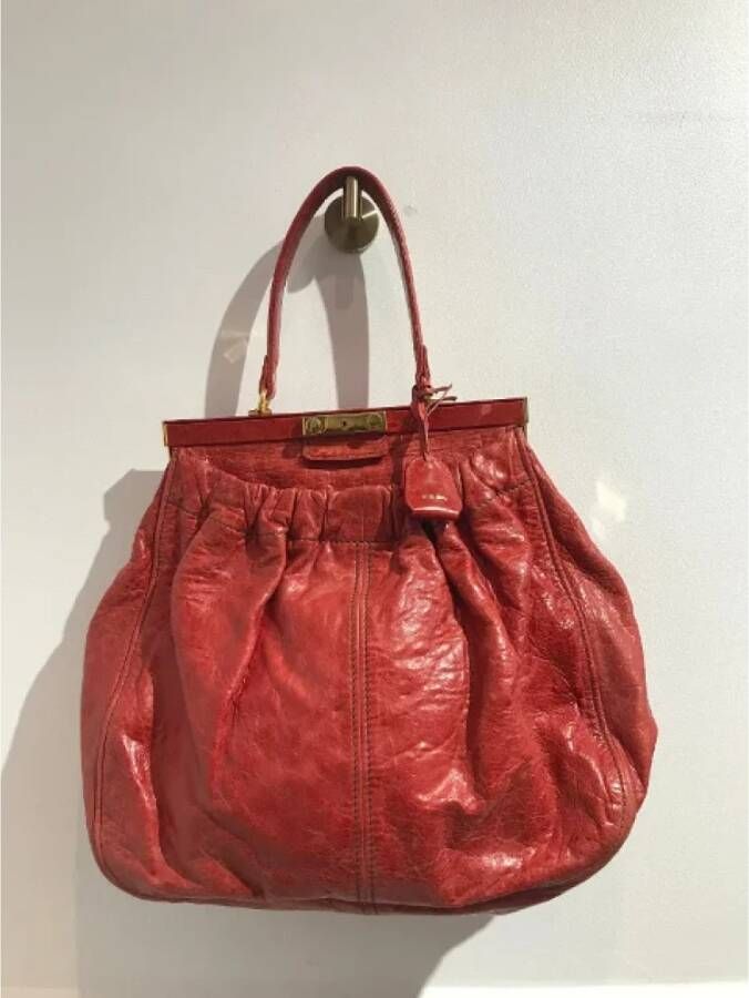 Miu Pre-owned Leather handbags Rood Dames